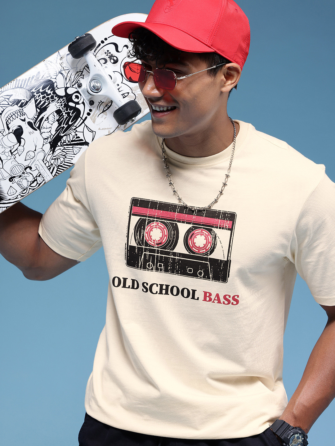 HERE&NOW Printed Pure Cotton T-shirt