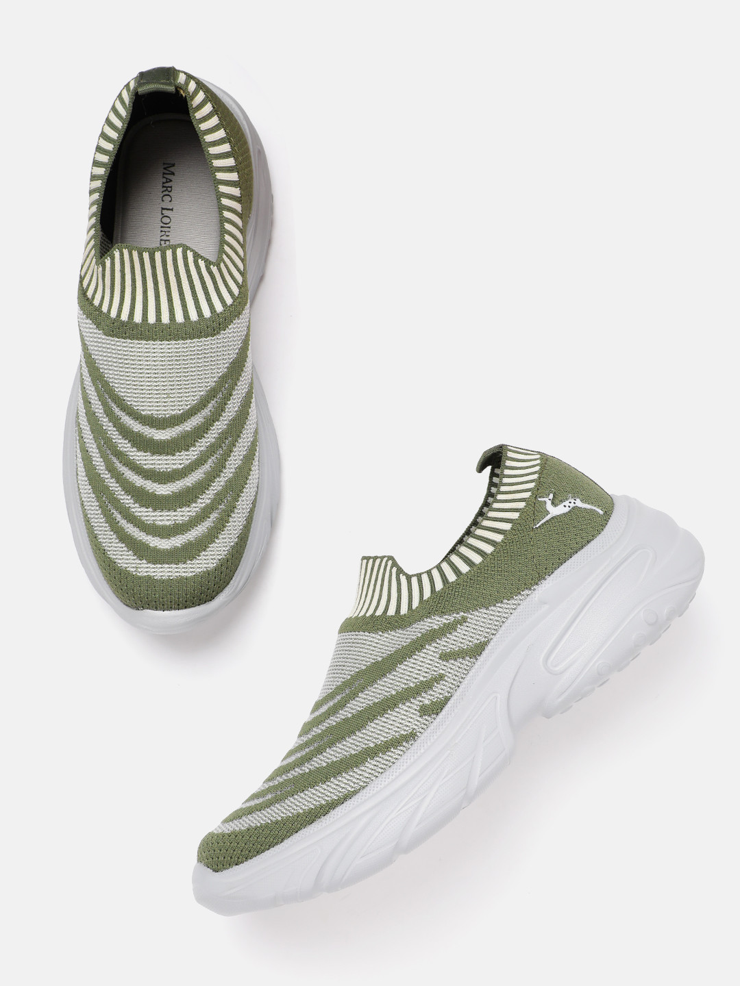 Marc Loire Women Woven Design Slip-On Sneakers