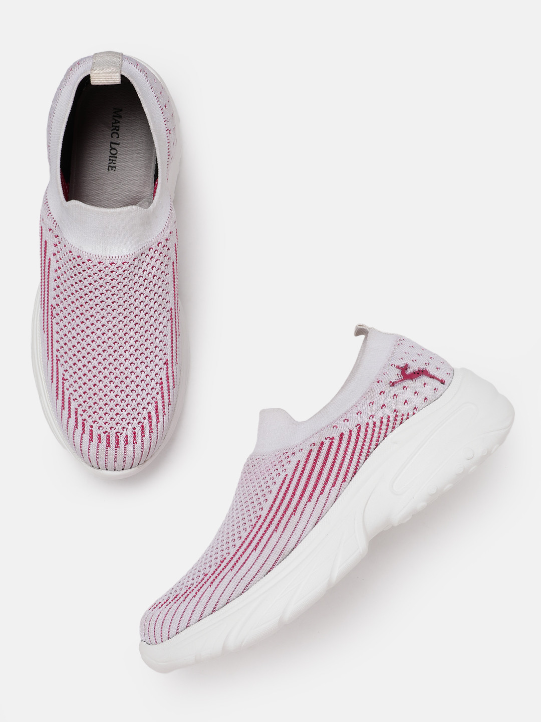 Marc Loire Women Woven Design Slip-On Sneakers