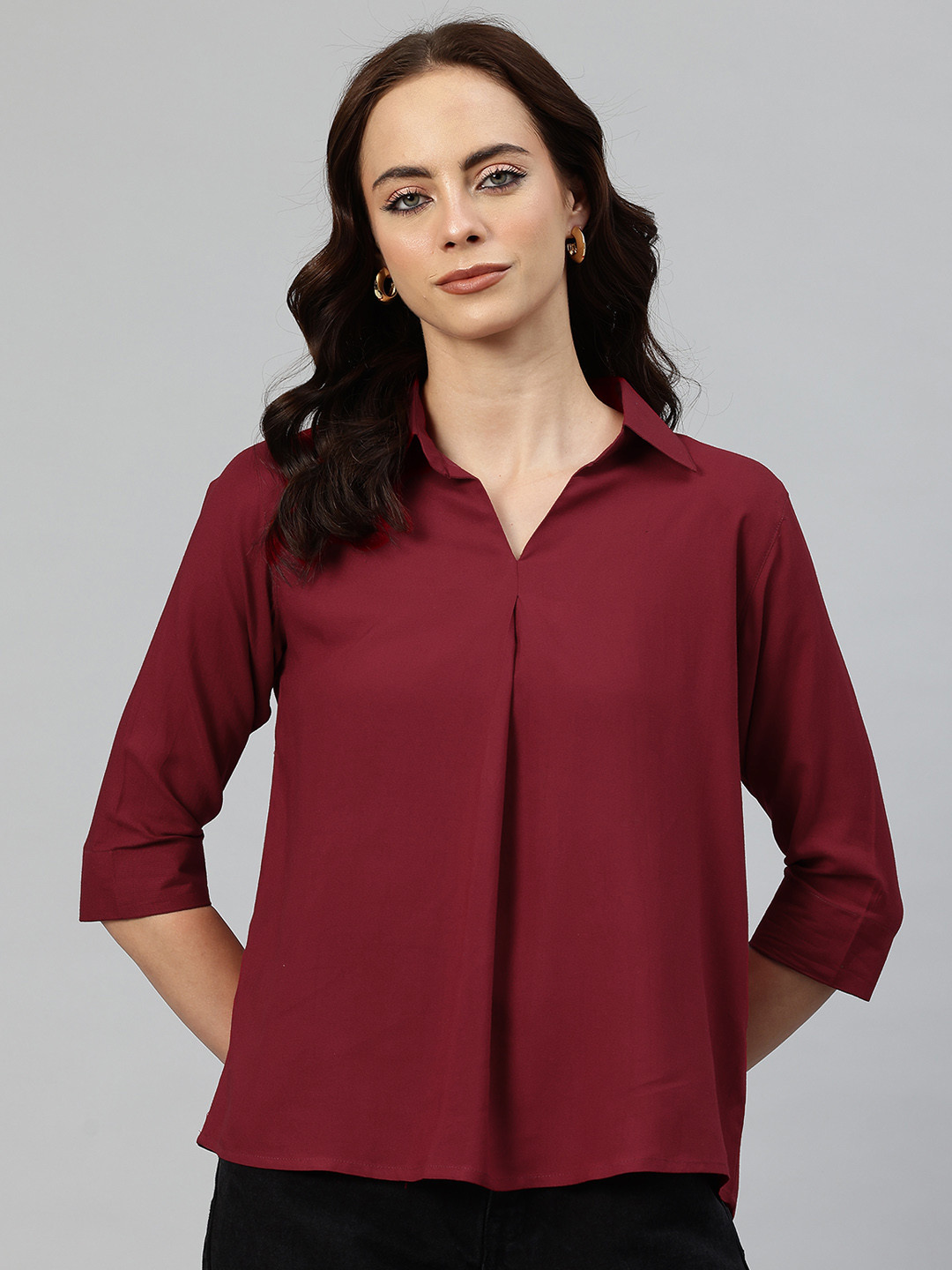 One Femme Shirt Style Top