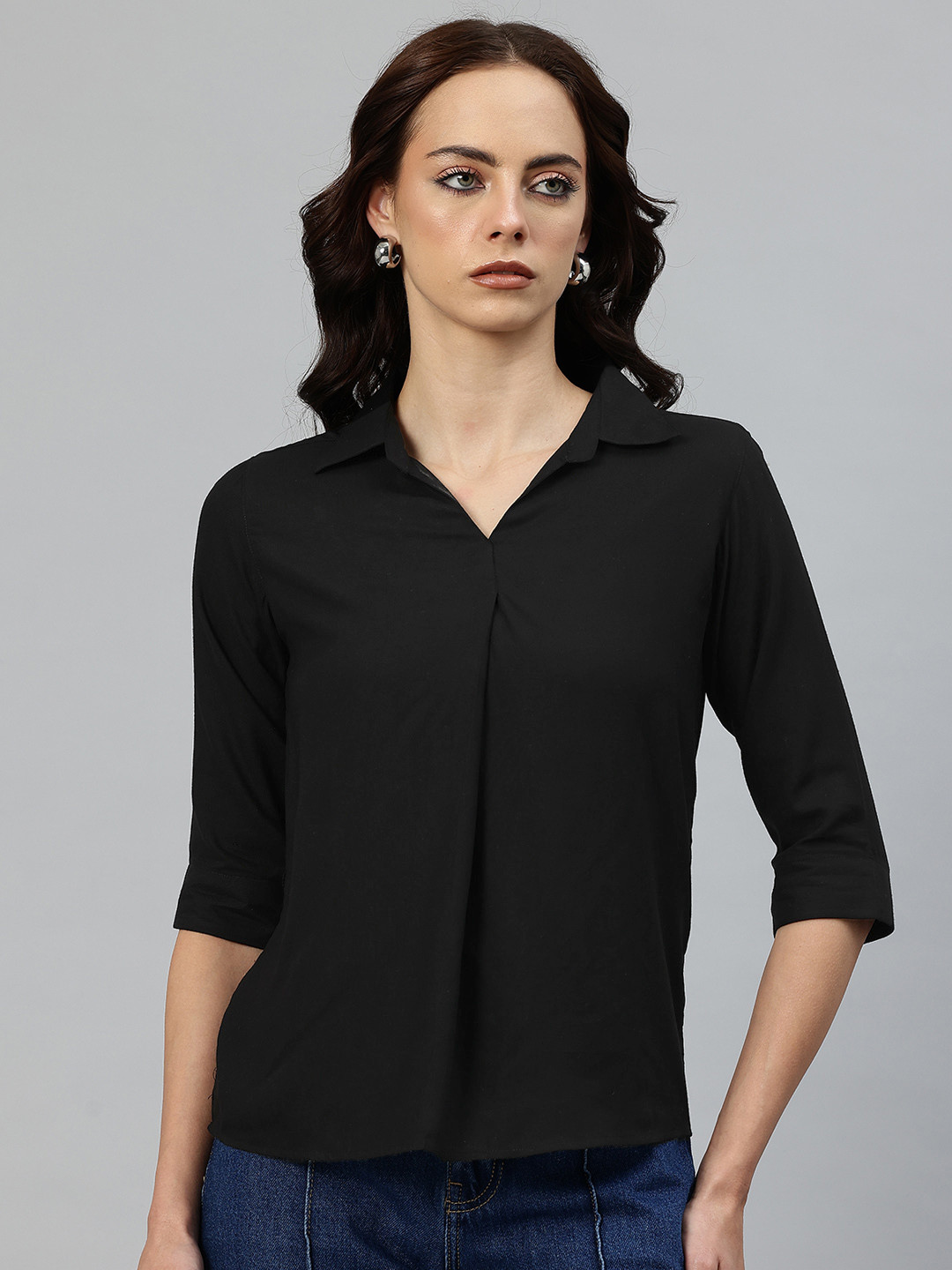 One Femme Shirt Style Top