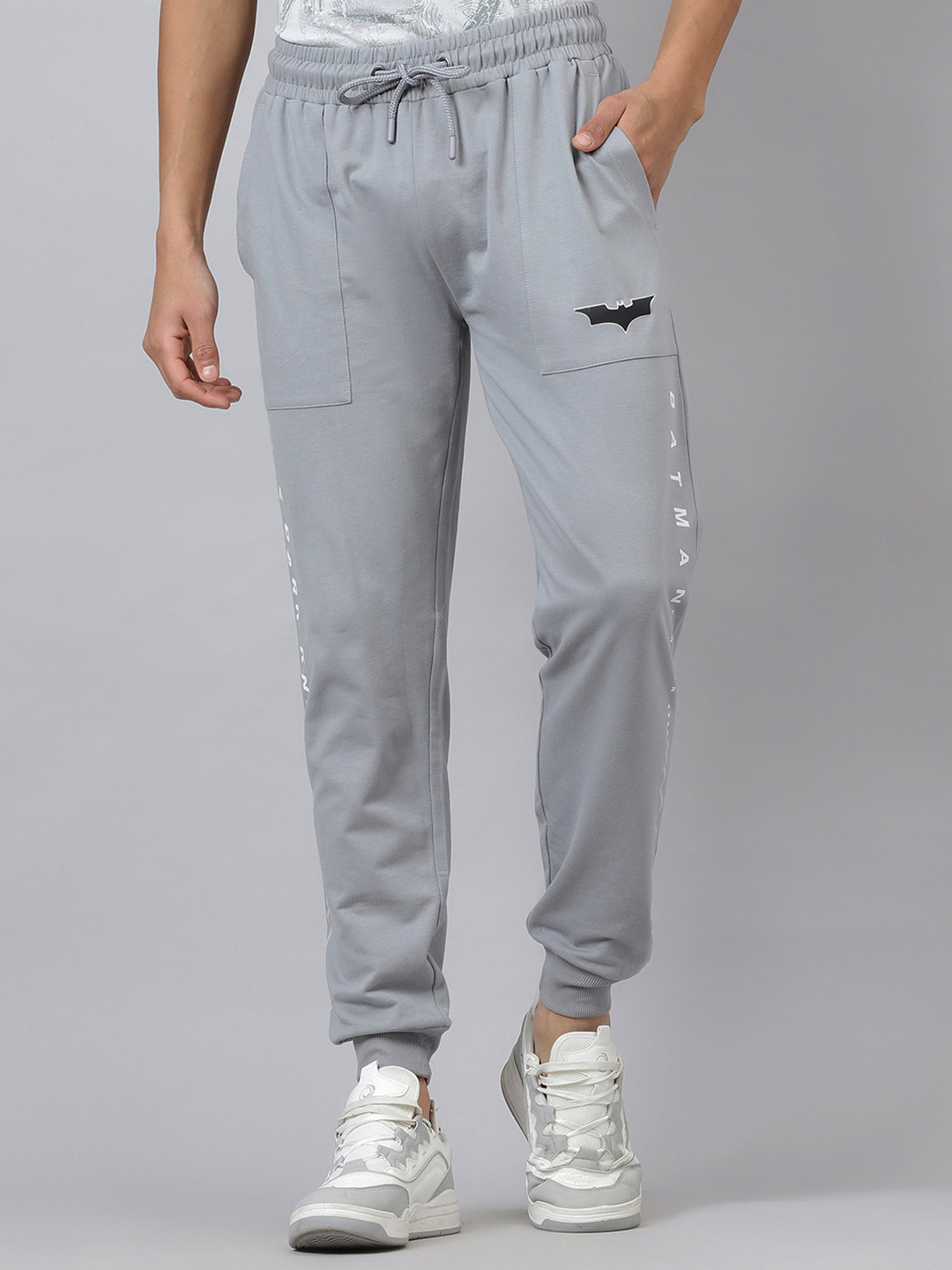 Free Authority Batman Printed Cotton Mid Rise Jogger