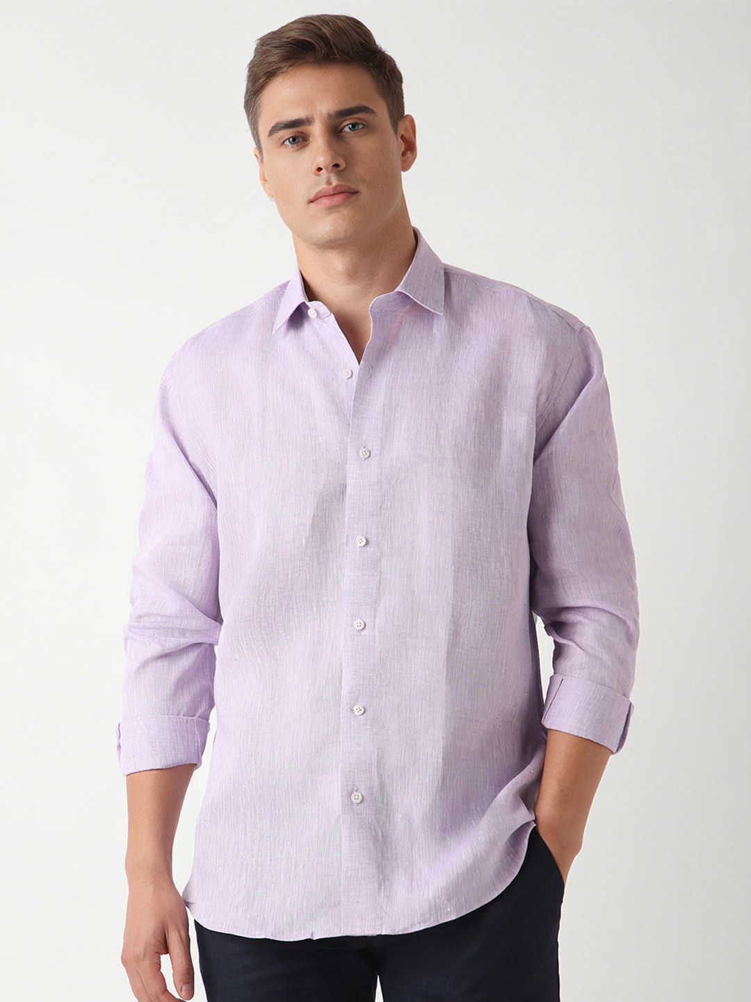 Luxure by Louis Philippe Men Opaque Formal Shirt