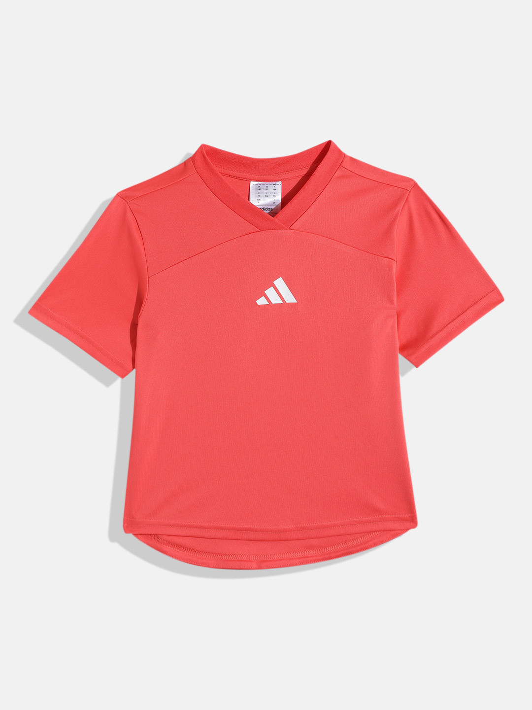ADIDAS Boys V-Neck Panelled T-shirt