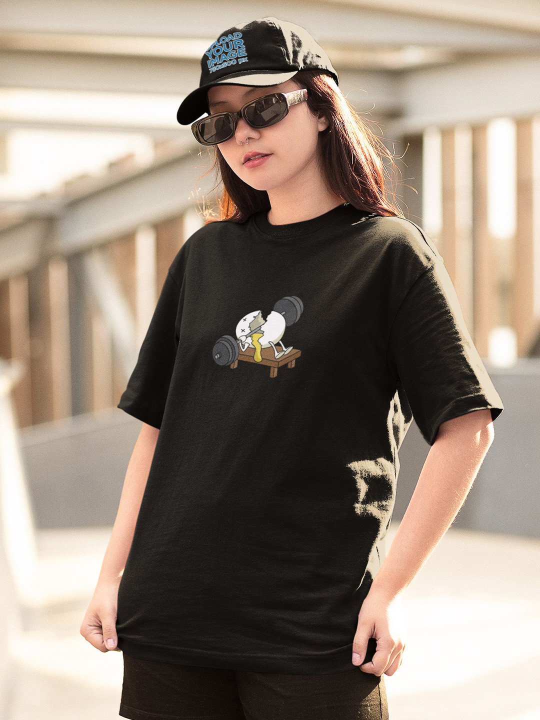 TheBTclub Women Humour Graphic Oversized T-shirt