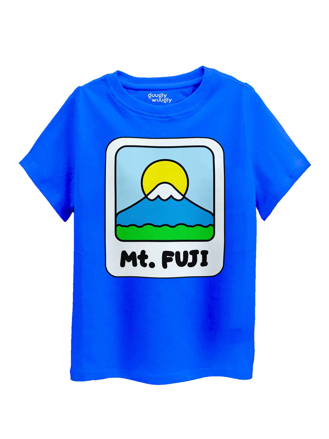 Guugly Wuugly Super Soft Combed Compact Cotton Japan Mt.Fuji T-shirt