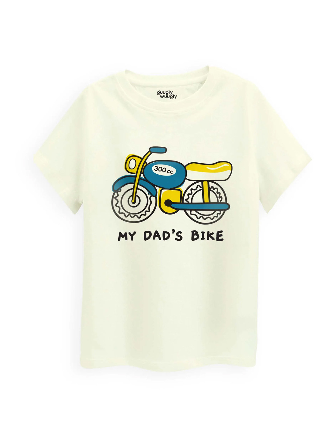 Guugly Wuugly Super Soft Combed Compact Cotton My Dad's Bike T-shirt