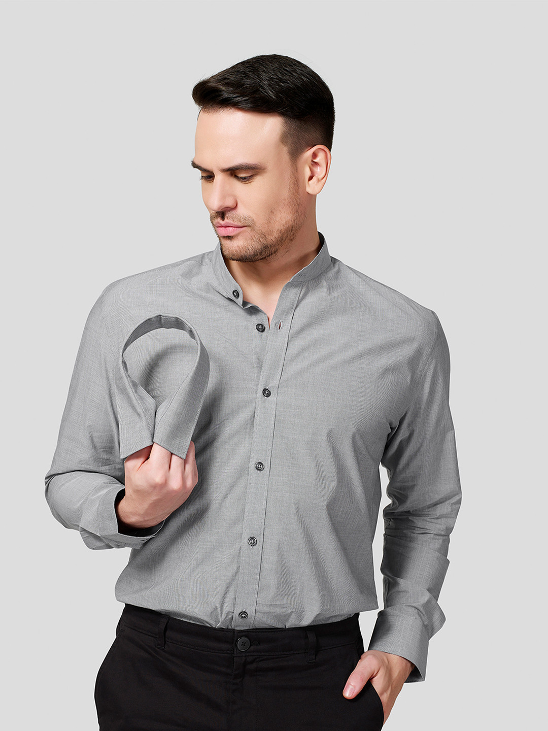 Zest Melange Men Premium Slim Fit Opaque Formal Shirt