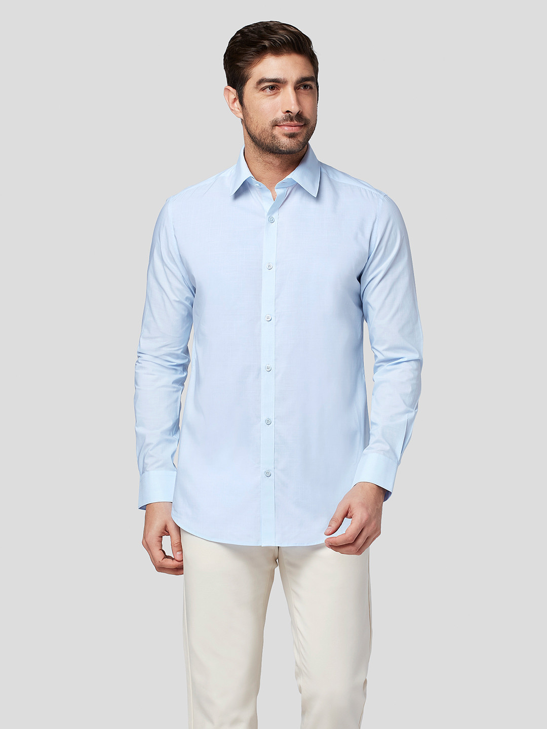 Zest Melange Men Premium Slim Fit Opaque Formal Shirt