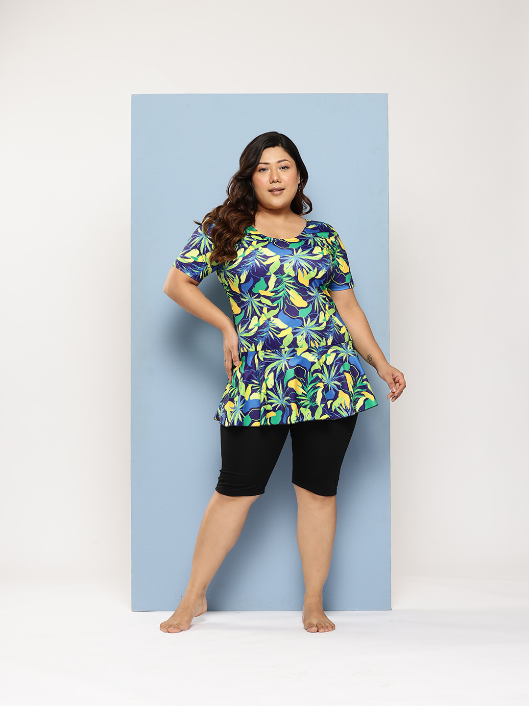 Aarika Abstract Printed Swimming Dress