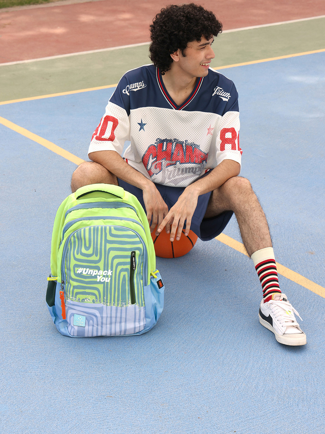 Nasher Miles Psychology Laptop Backpack 45 Liters Polyester with Raincover (Green Teal)