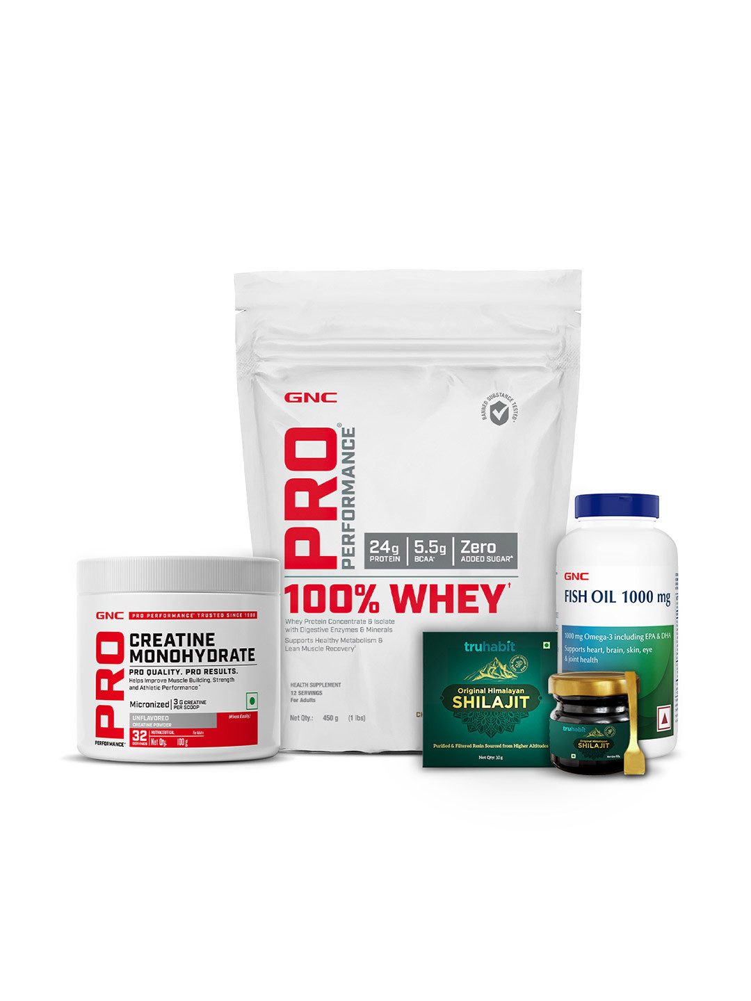 GNC Ultimate Set Of 4 Strength Stamina & Fitness 4-in-1 Combo