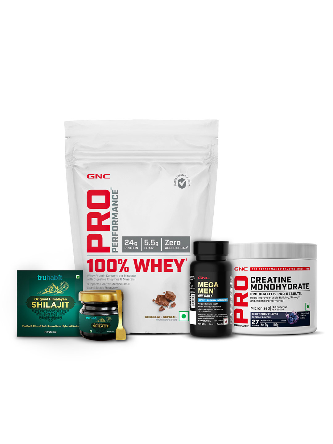 GNC Set Of 4 Strength, Stamina, & Wellness 4-in-1 Combo