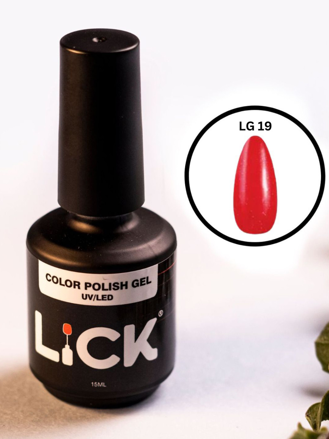 LICK Color Polish UV / LED Gel Nail Polish - 15 ml - Pink LG 19