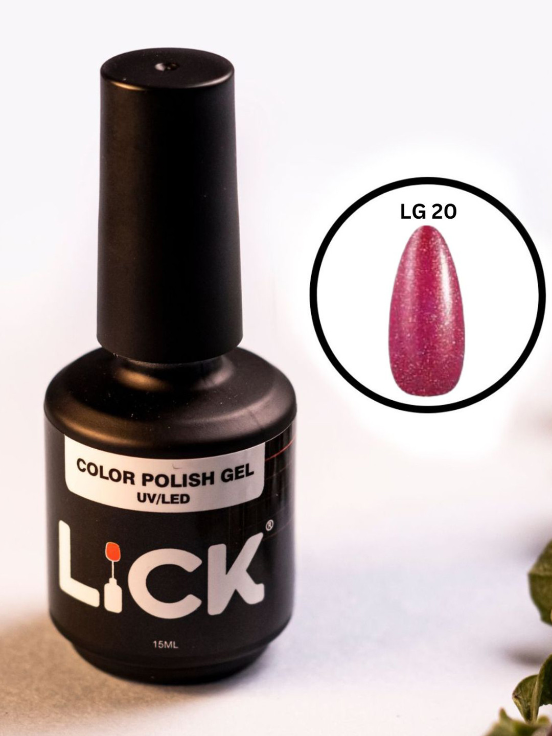 LICK Color Polish UV / LED Gel Nail Polish - 15 ml - Purple LG 20