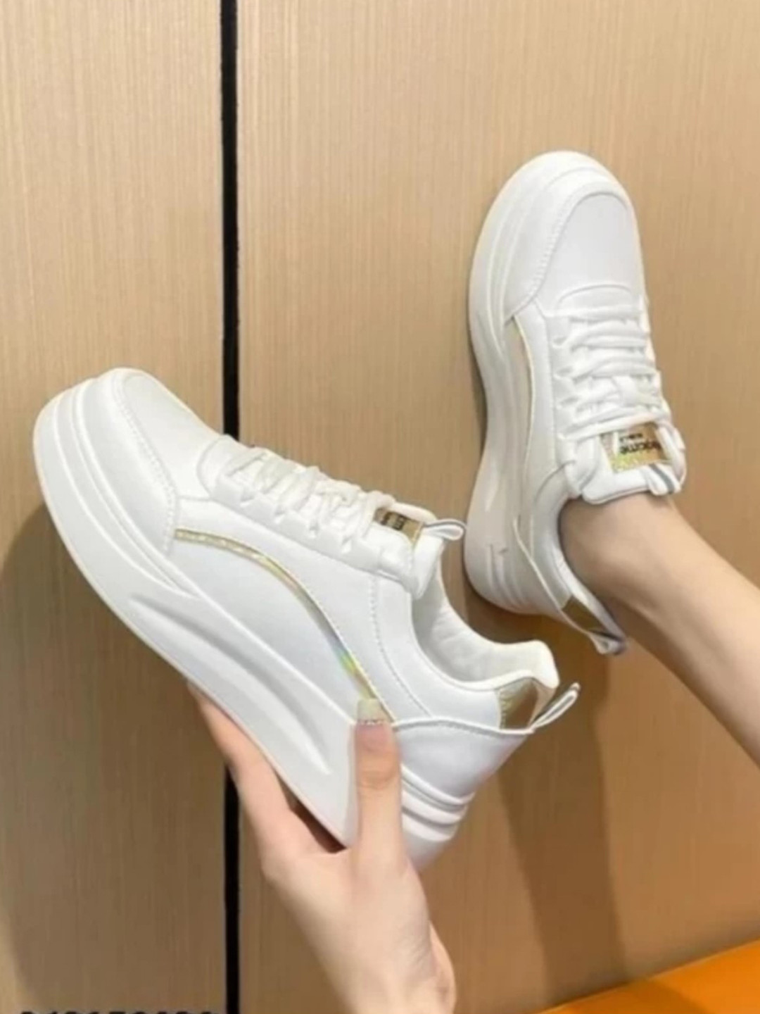 EZDEZARIO Girls Lace-Ups Sneakers