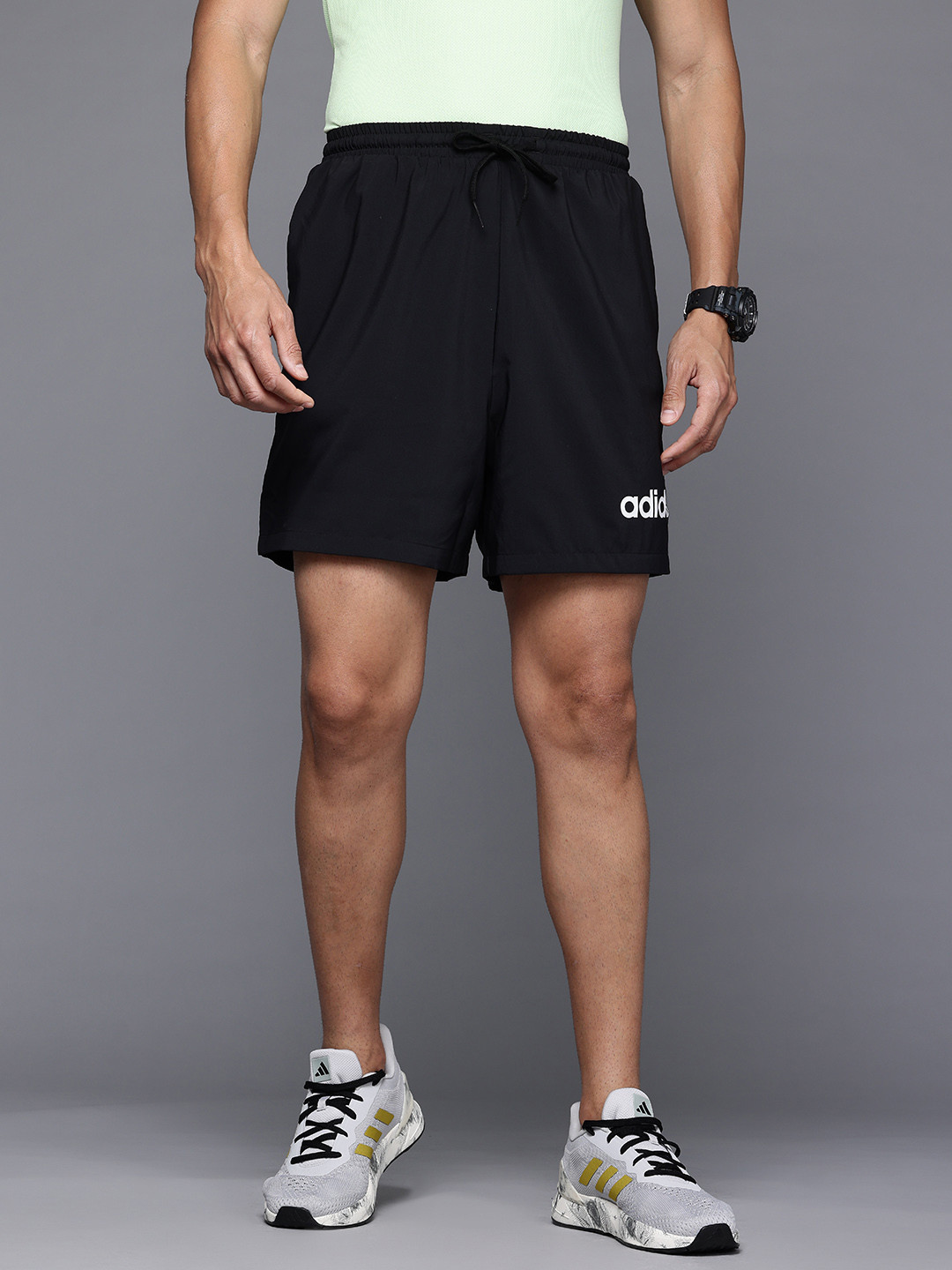 ADIDAS Men Lin Chelsea Brand Logo Print Shorts