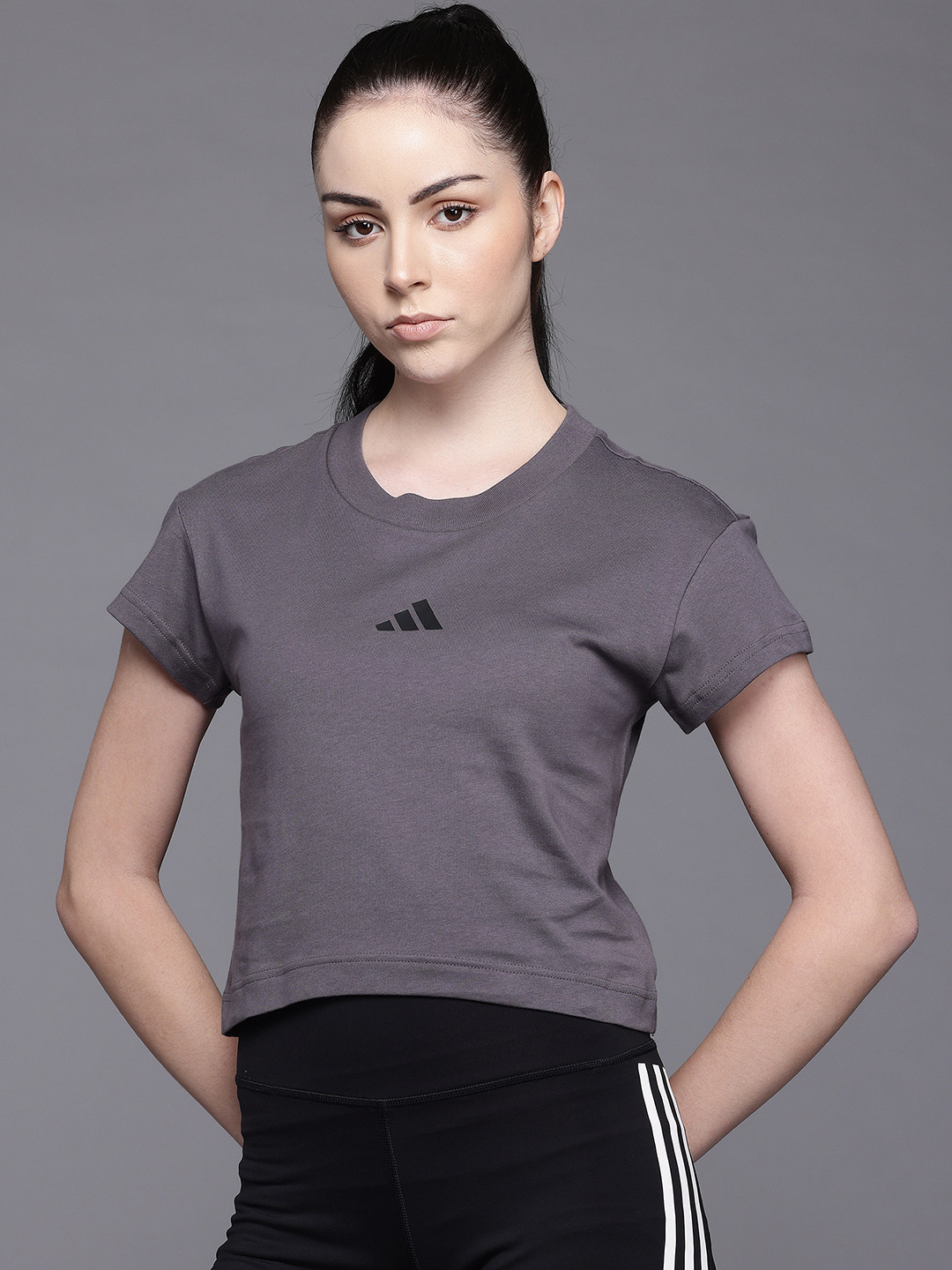 ADIDAS W Fi Sl Bb Slim Fit T-shirt