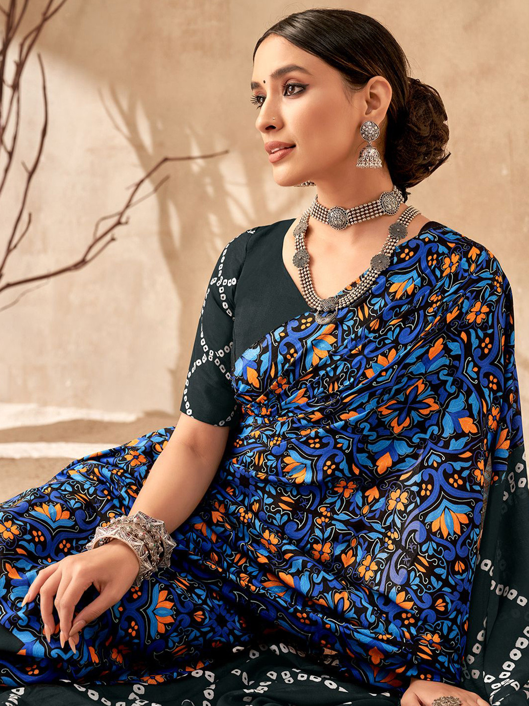 SARHABandhani Pure Georgette Saree