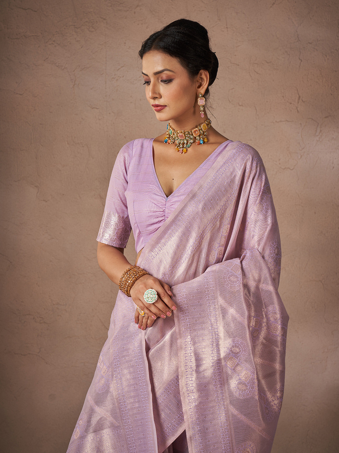 SARHAWoven Design Zari Saree