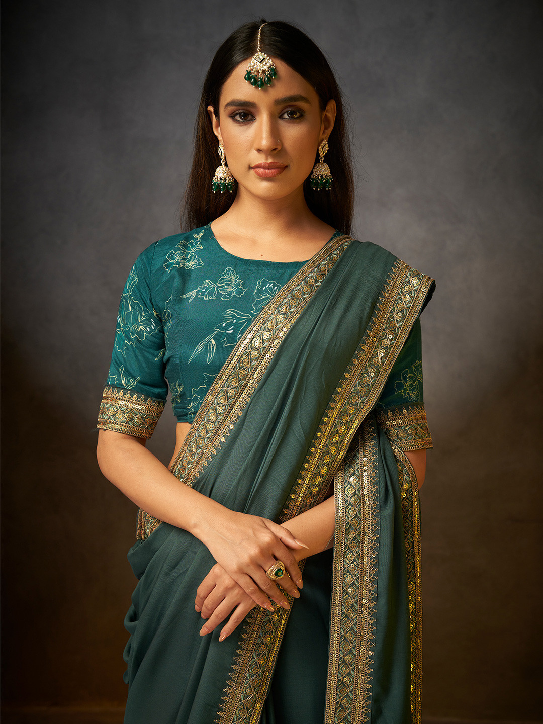 SARHAFloral Georgette Designer Saree