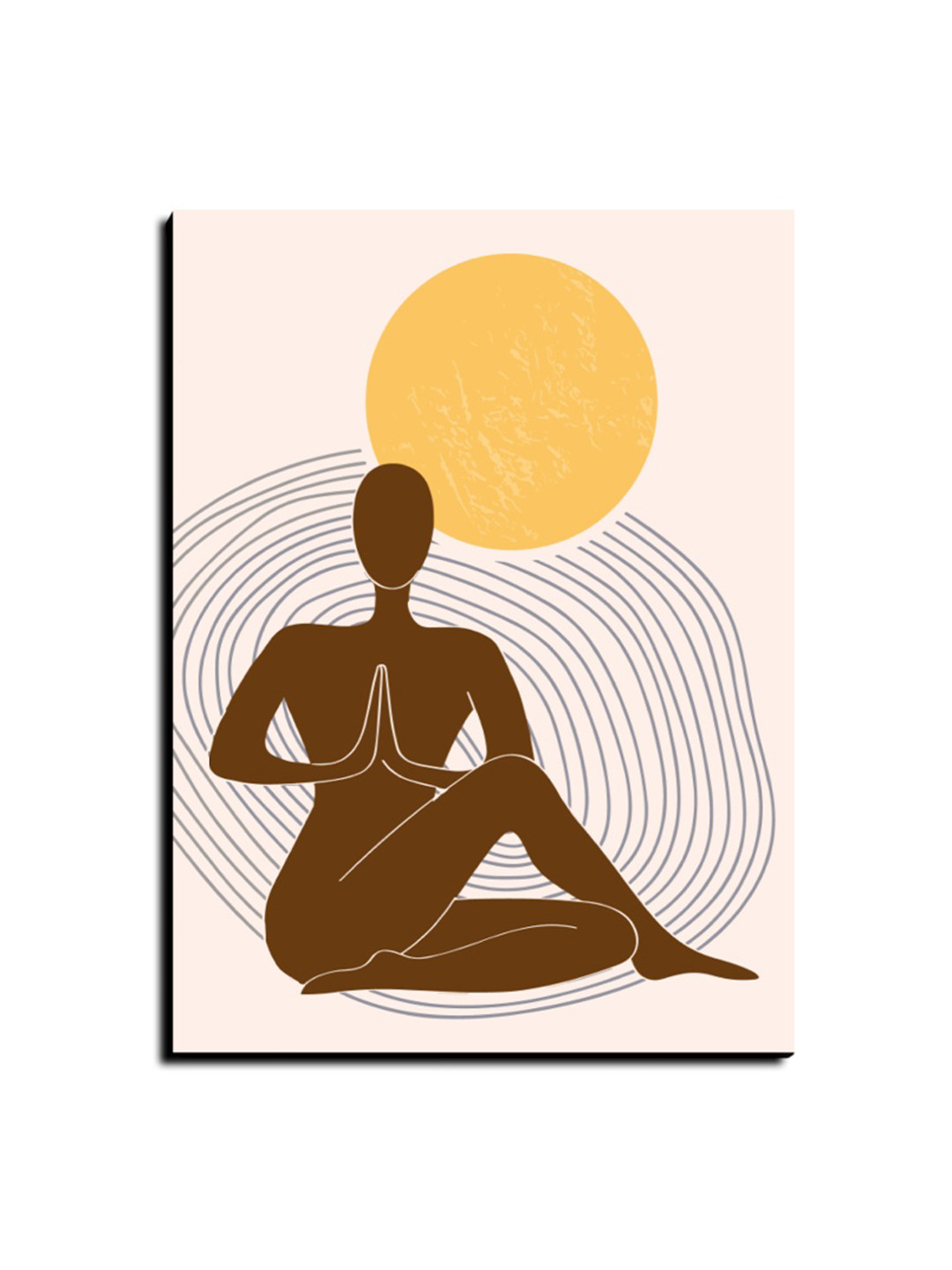 Chalk My Theme Beige & Brown Wood Religious Wall Art