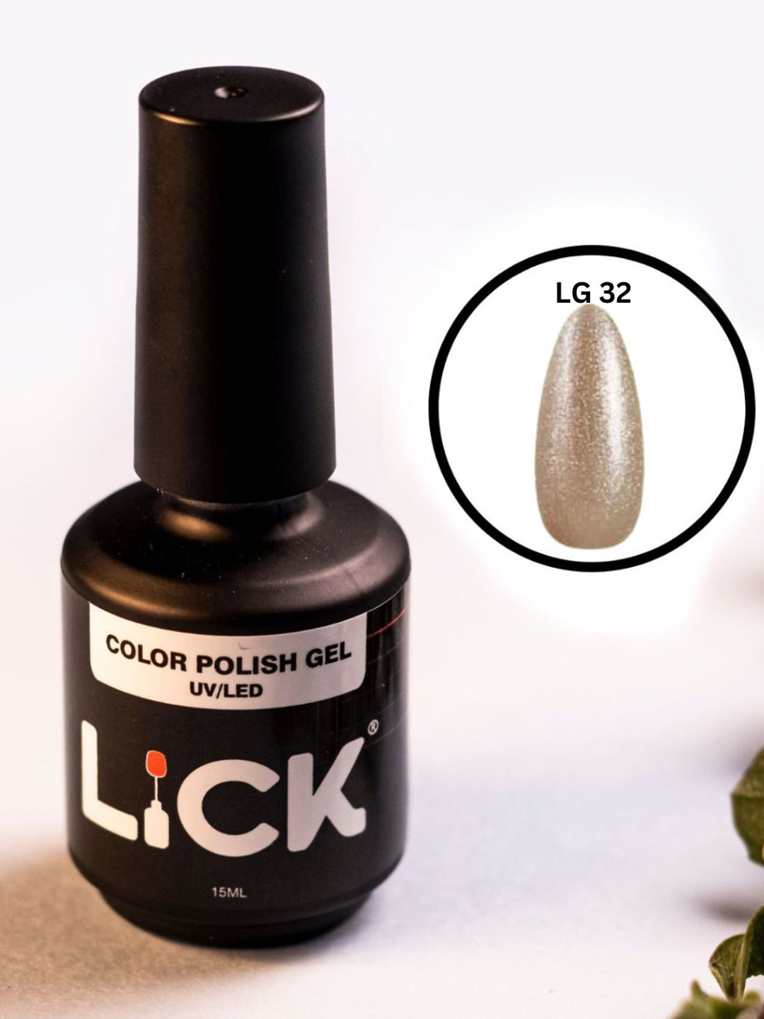 LICK Color Polish UV & LED Gel Nail Polish - 15 ml - Nude LG 32