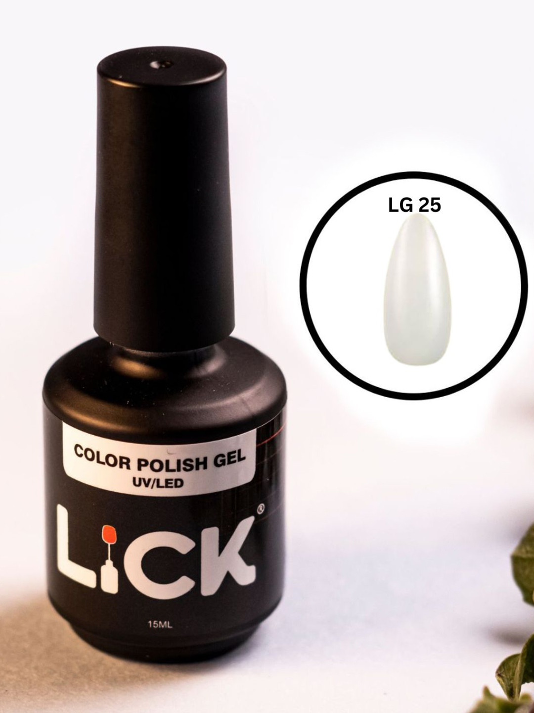 LICK Color Polish UV & LED Gel Nail Polish - 15 ml - Nude LG 25