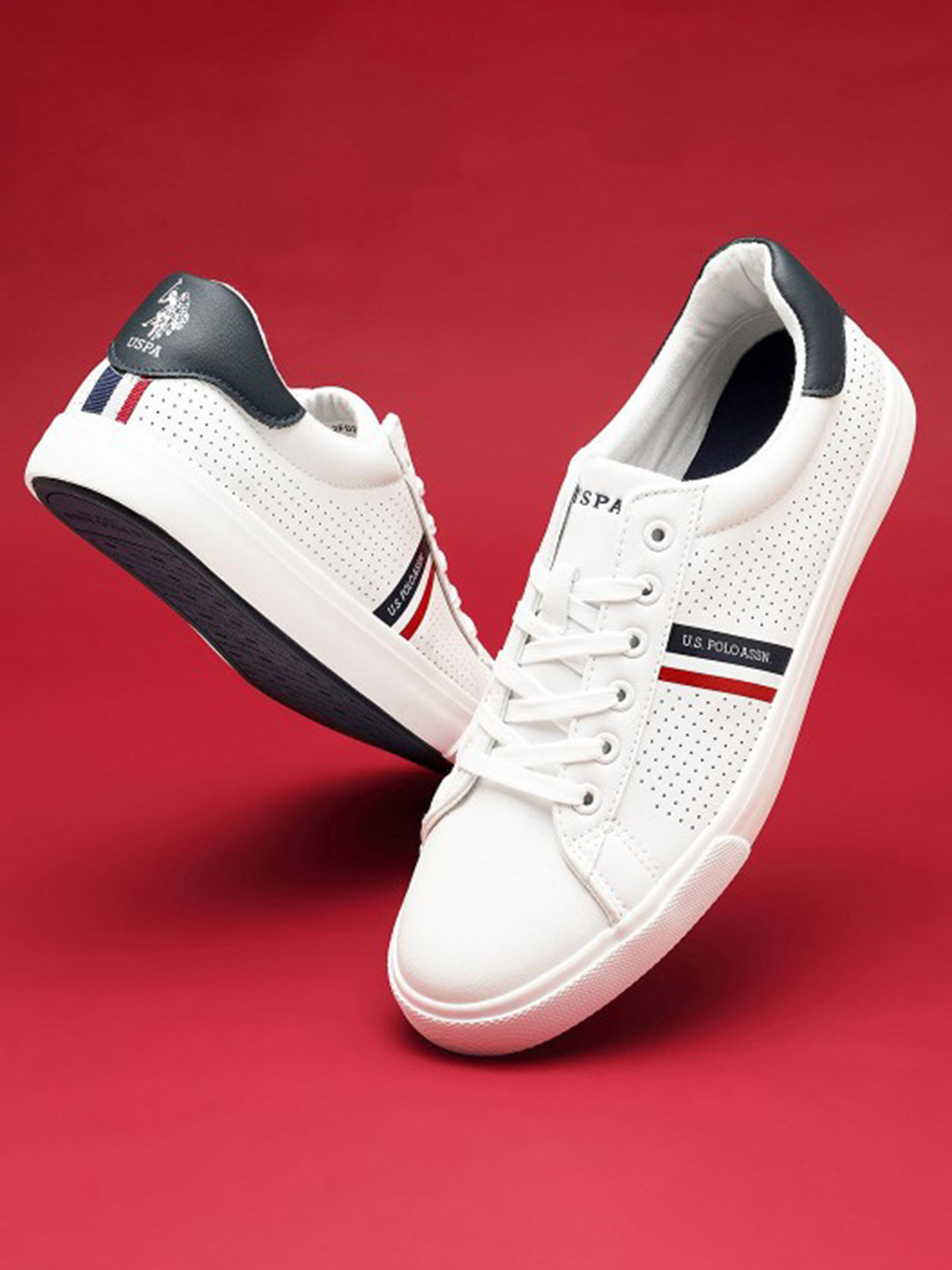 U.S. Polo Assn. Capron 3.0 Men Lace-Ups Perforations PU Sneakers