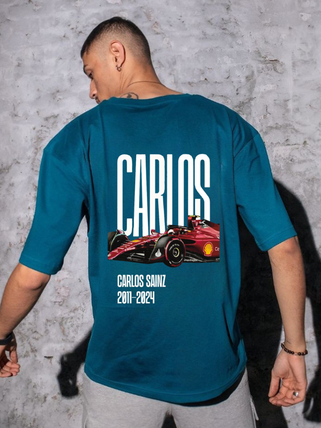 TheBTclub Carlos Sainz Graphic Oversized T-shirt