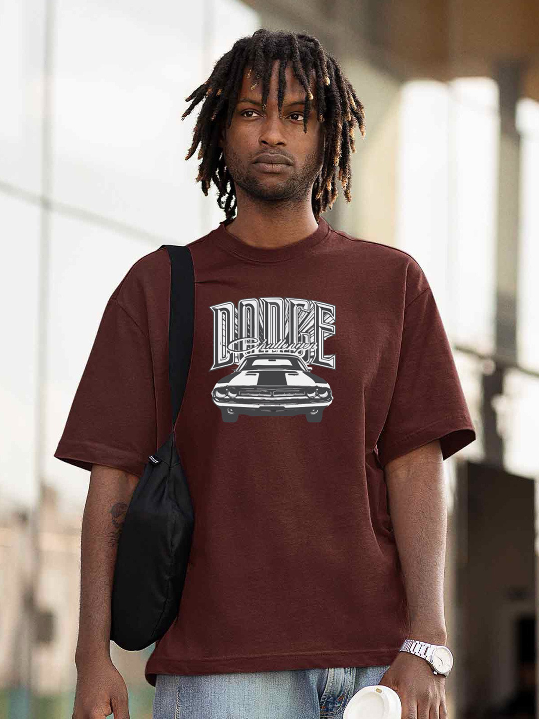 TheBTclub Men Challenger Oversized T-Shirt