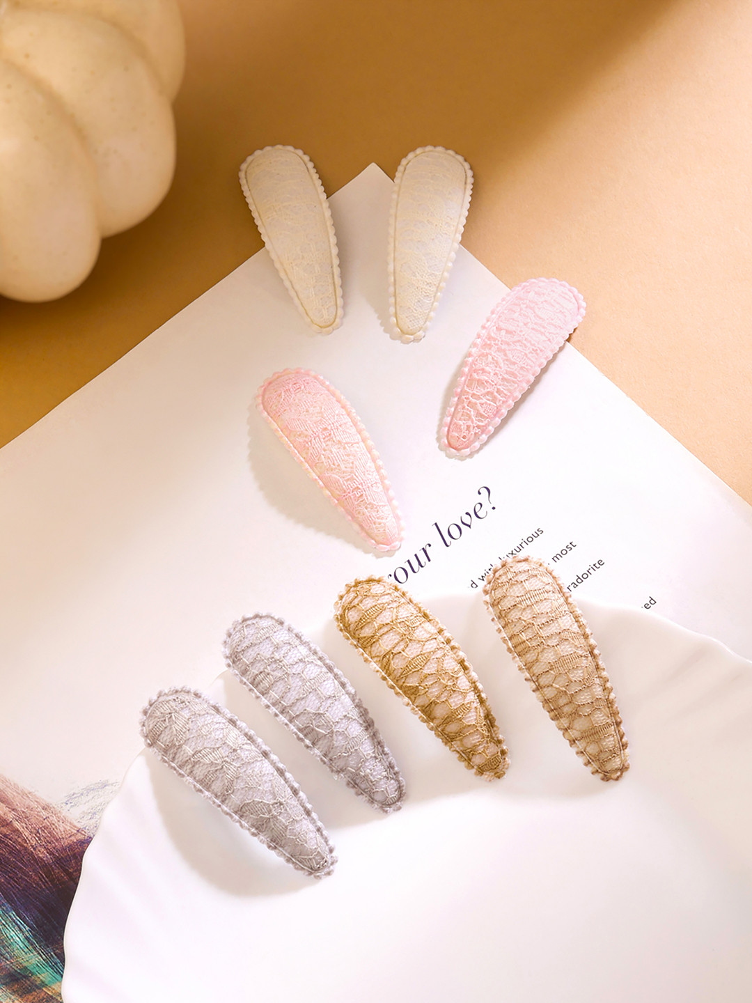 Yellow Chimes Girls Multicolor 8 Pcs Combo Snap Hair Clip