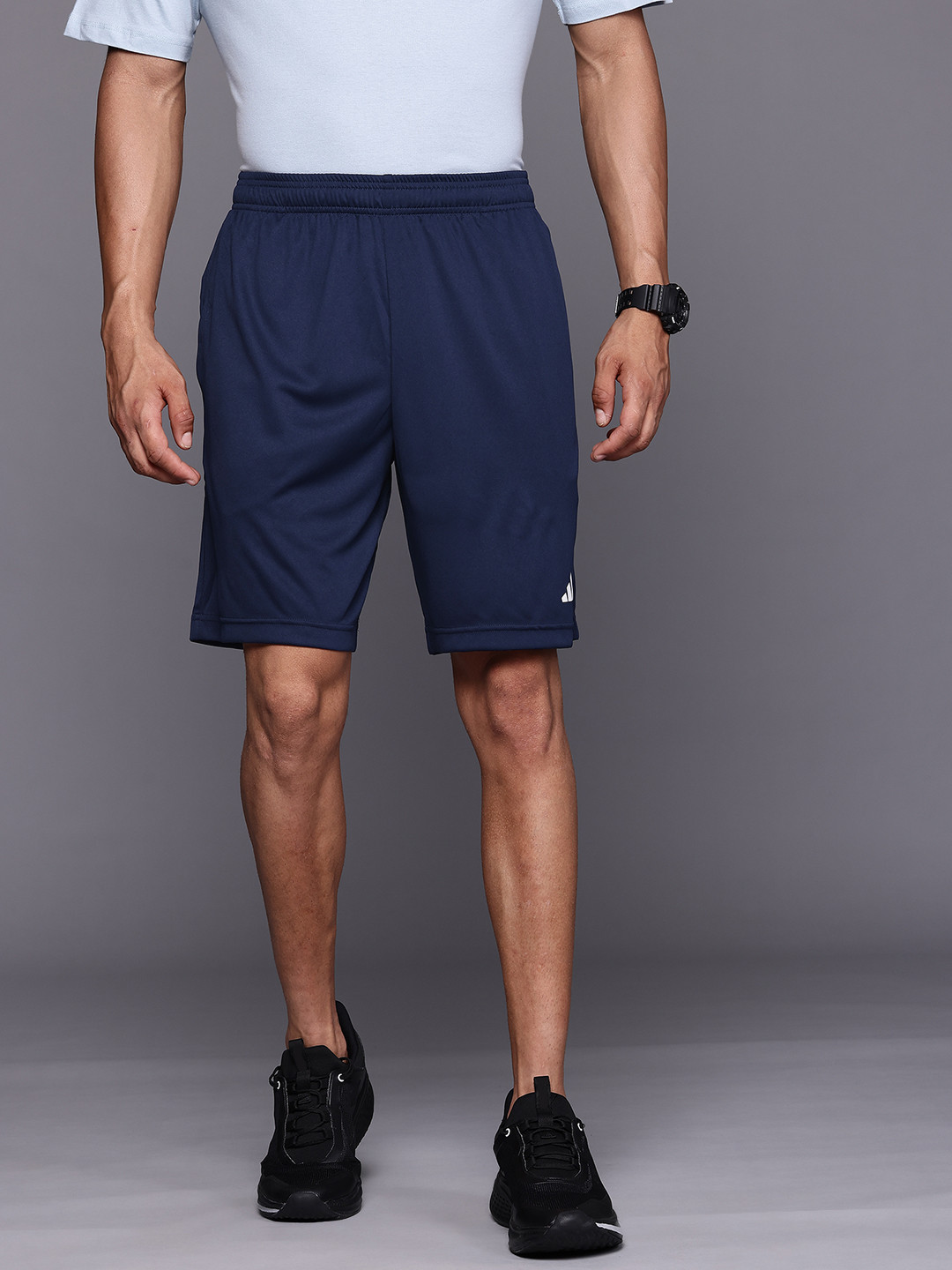 ADIDAS Men Brand Logo Detail Water Absorbent Aeroready Sports Shorts