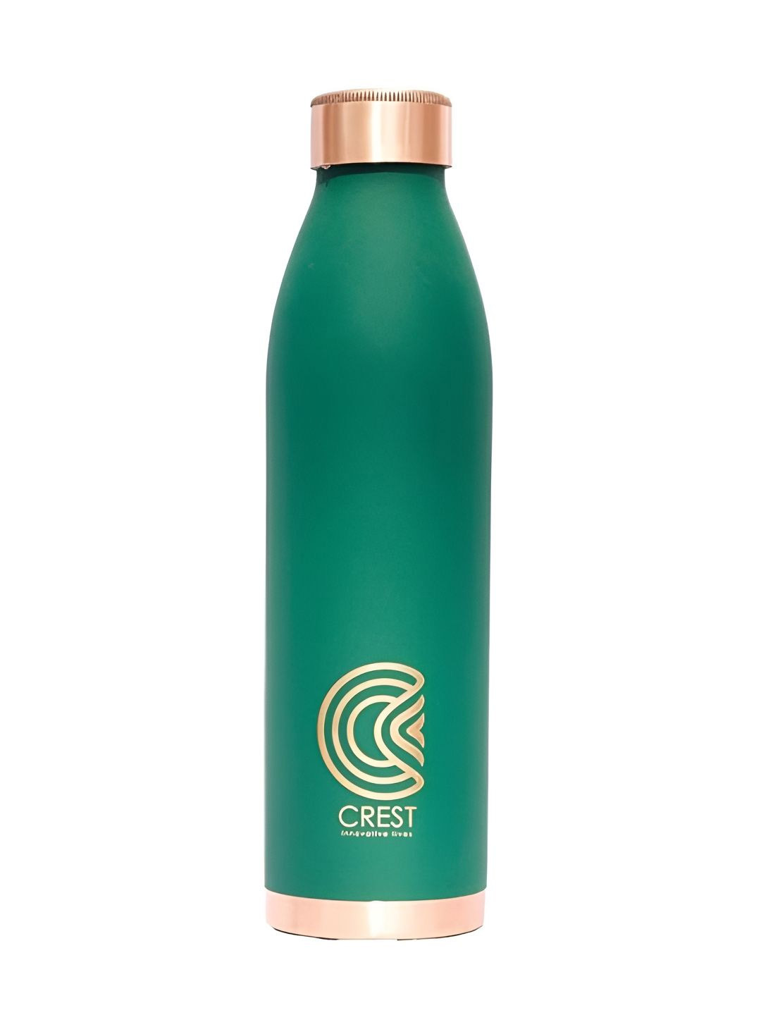 Crest Innovative Lives Green Brand Logo Copper Spill Proof Water Bottle - 1L
