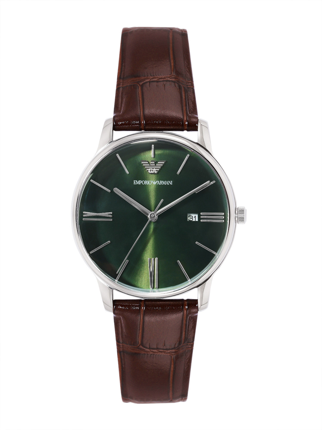 Emporio Armani Men Leather Analogue Watch AR11672I