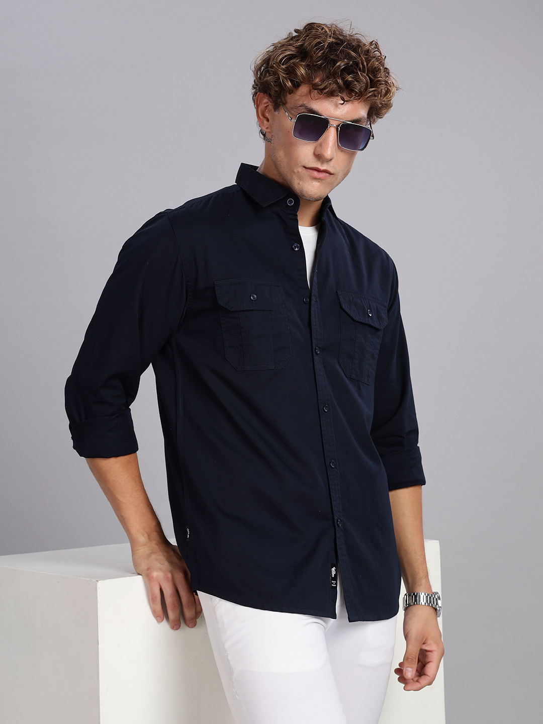 Guns & Sons Men Modern Opaque Casual Shirt