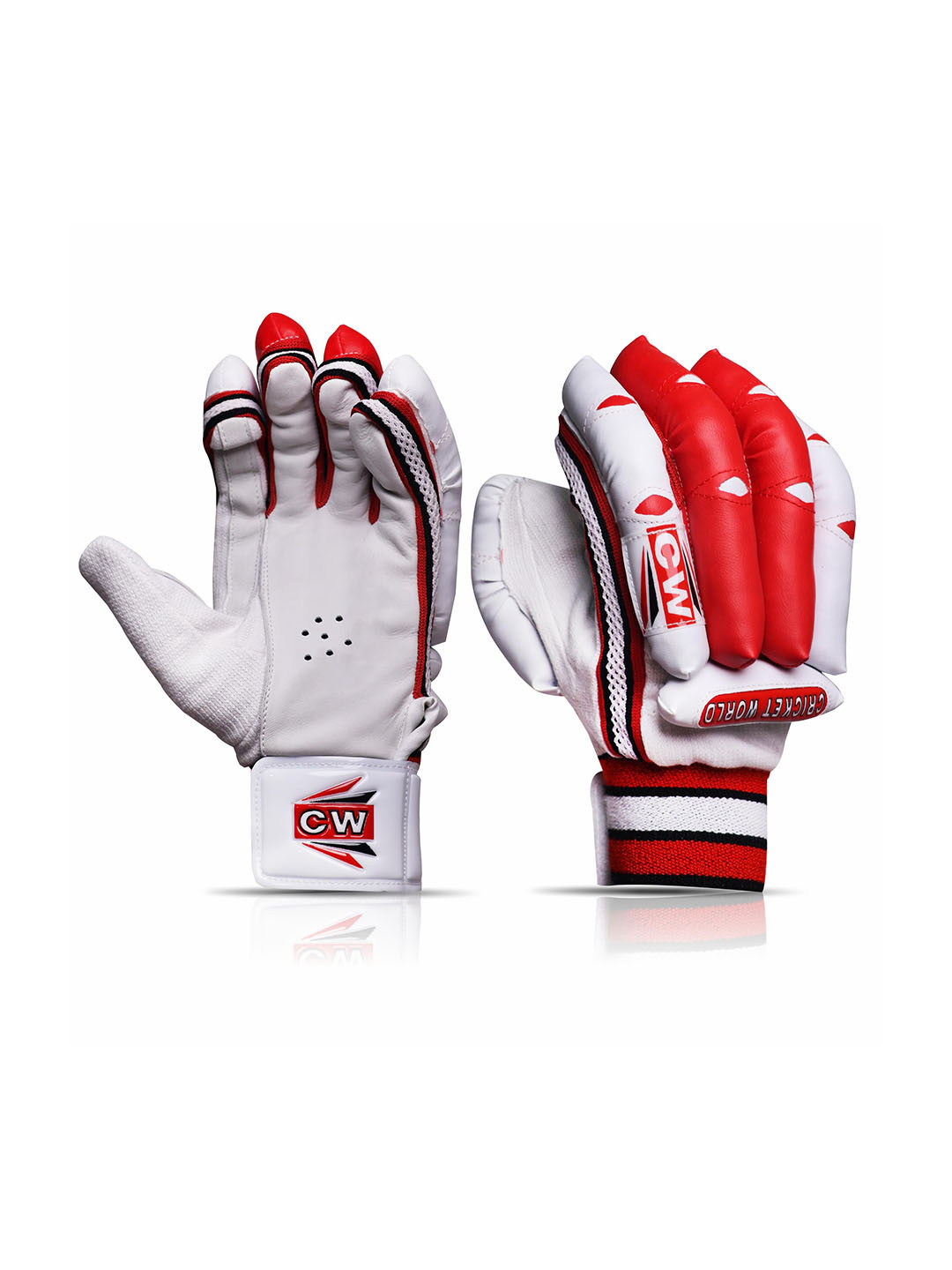CW Grip Lightweight and Protective Leather Palm Sherwood Cricket Batting Gloves