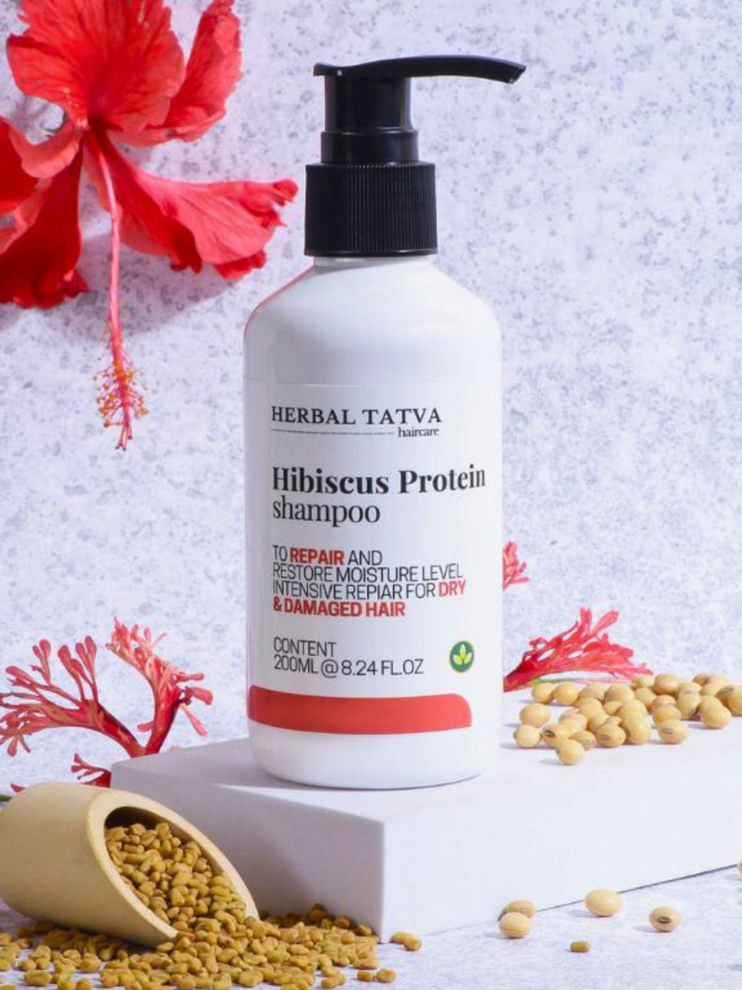 HERBAL TATVA Protein Shampoo For Intensive Hair Repair - 200 ml