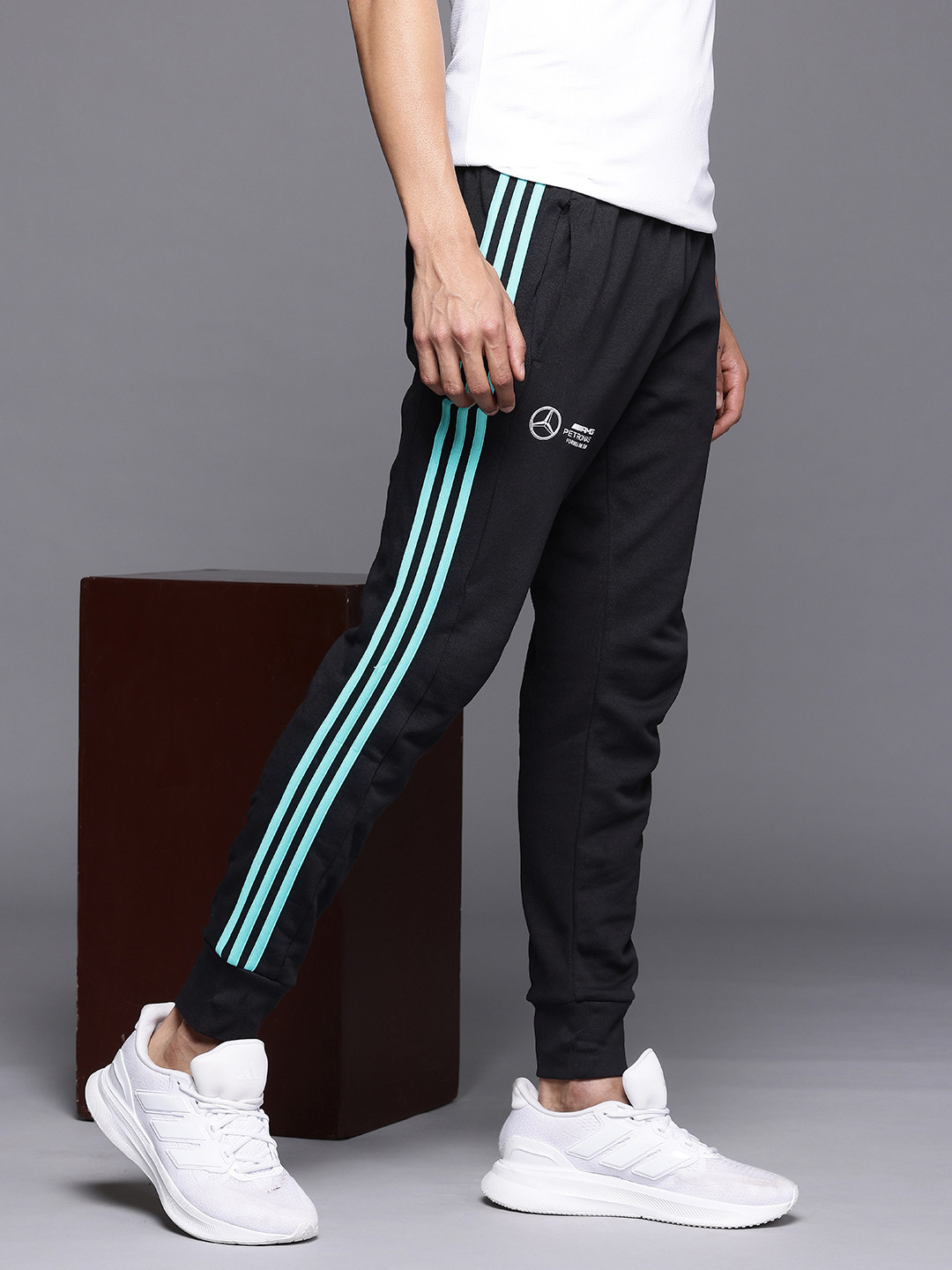 ADIDAS Men Mercedes-AMG Petronas Formula Pure Cotton One Team DNA Joggers