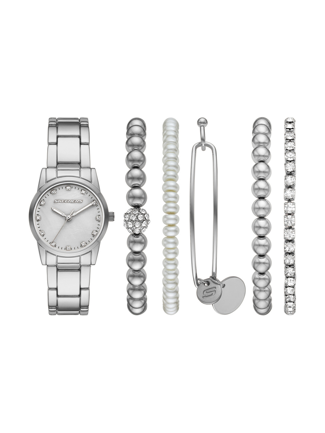 Skechers Mop Dial Bracelet Watch Gift Set- SR9097