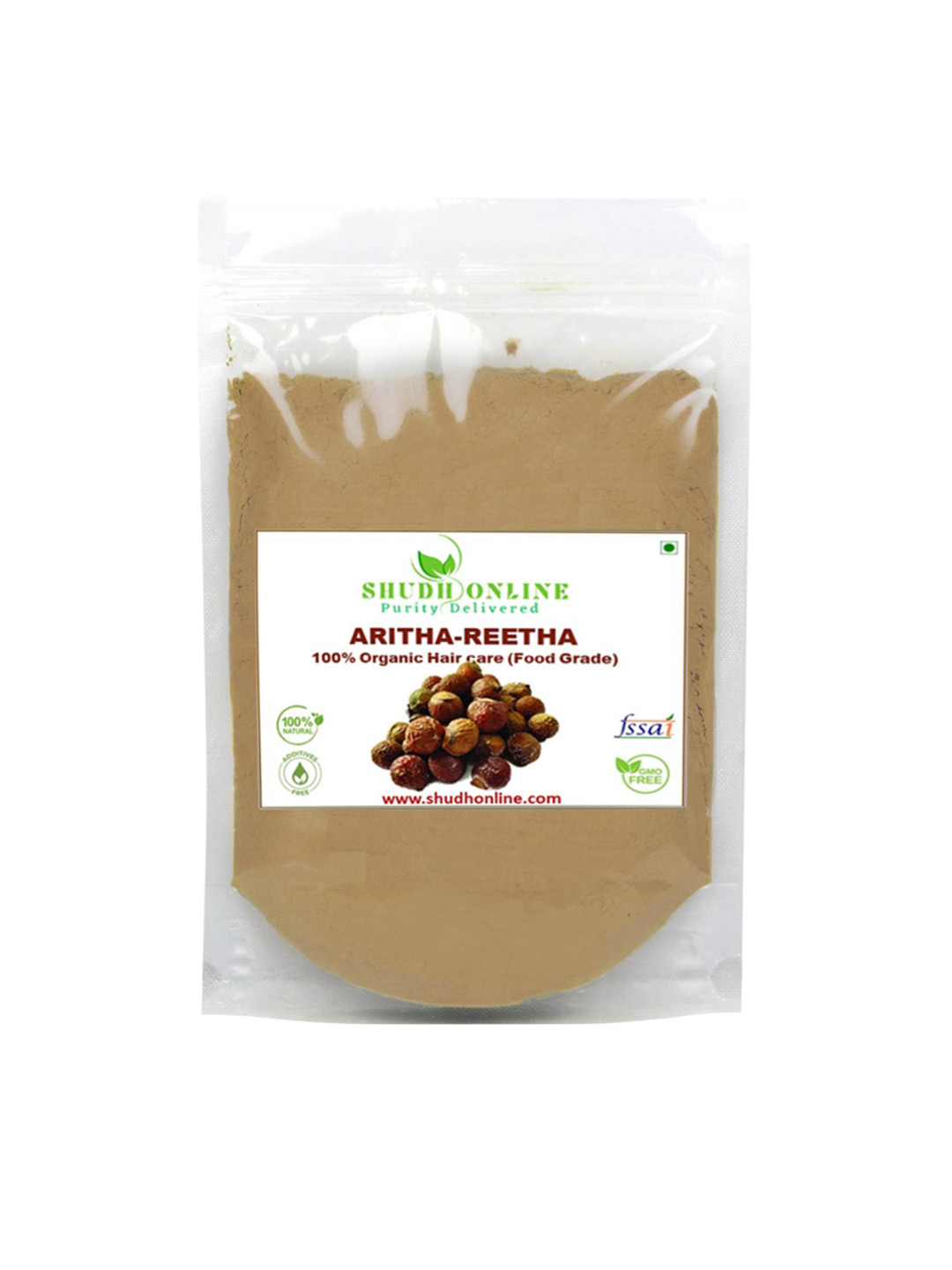 Shudh Online Reetha Powder For Hair Strengthening & Skin Care - 200 g