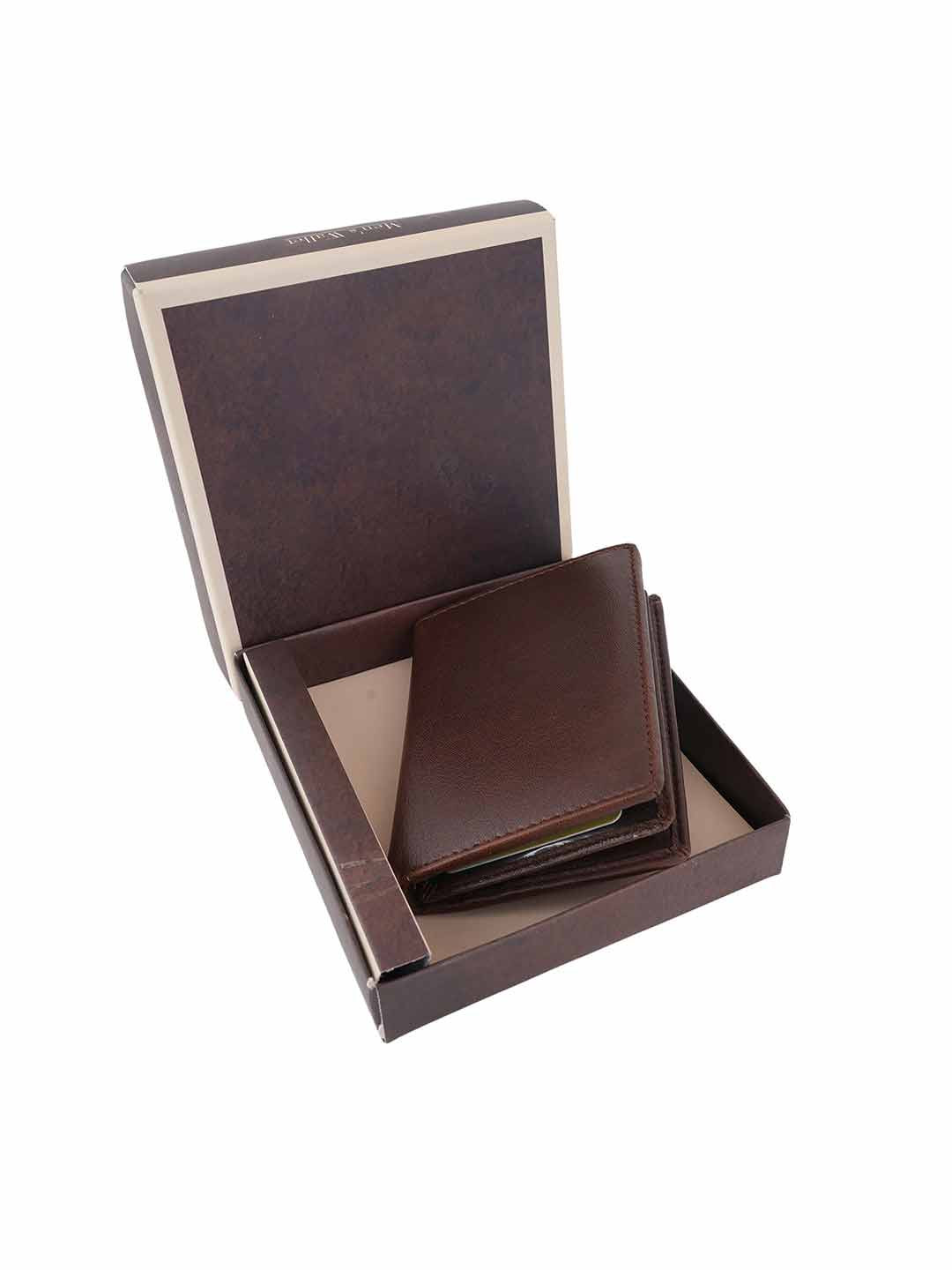 CLARABAE Men PU Two Fold Wallet