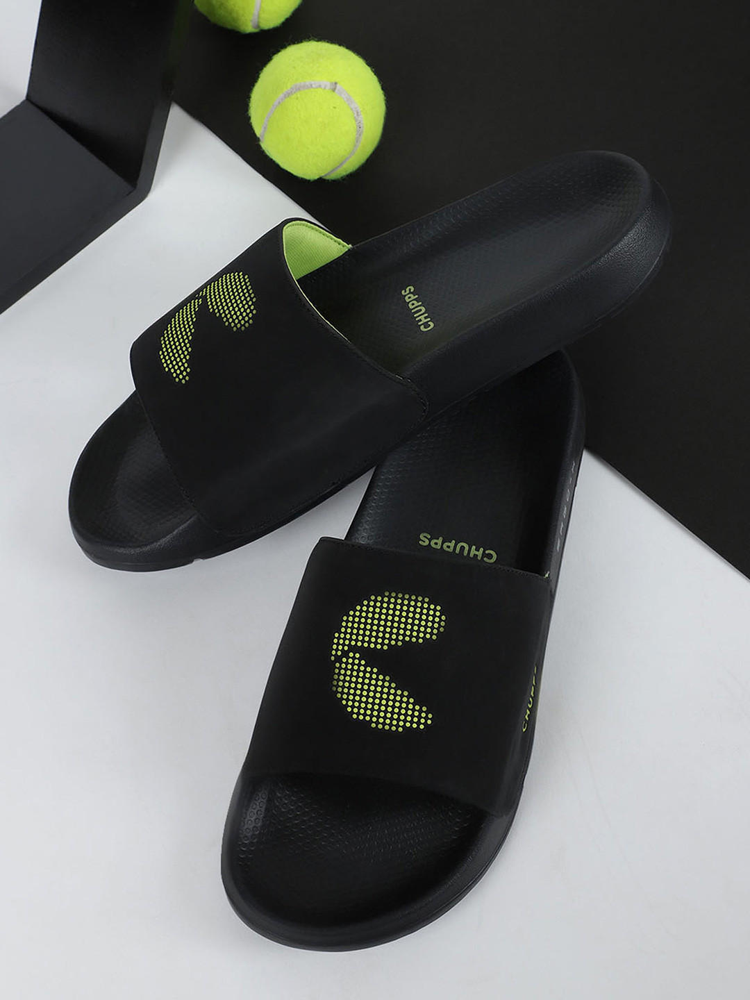 CHUPPS Dot Fusion Men Printed Sliders