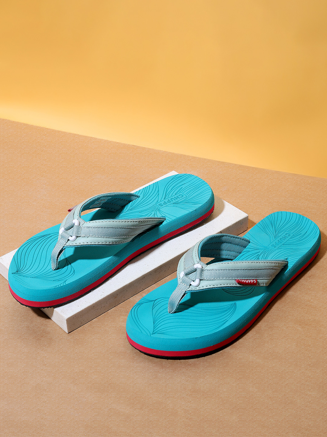 CHUPPS Women Blue Petal Doctor Ultra soft Ortho Slipper Flipflop