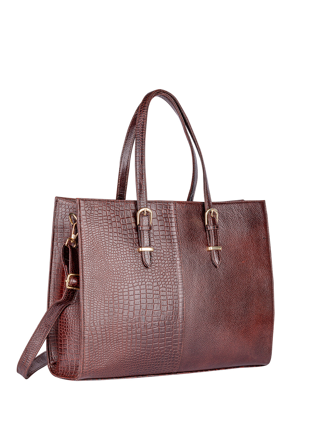 AMOREE Textured Two Handles Laptop Bag