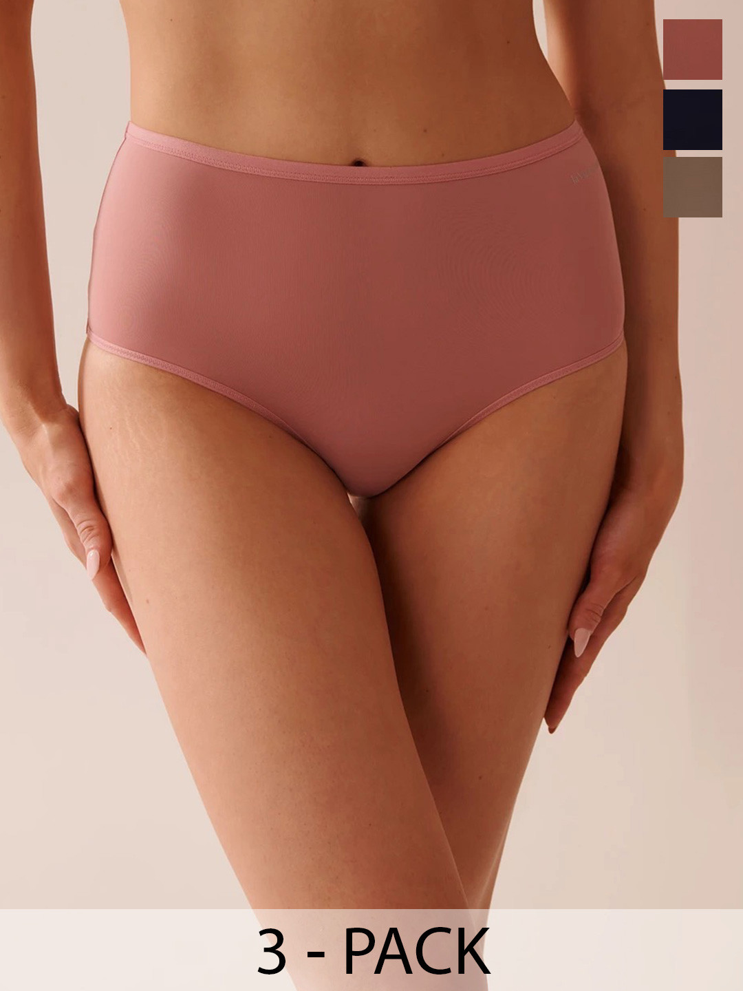 BODYMIST Pack of 3 Assorted Briefs Hipsters Panties VAN Number LYCRA 777 S