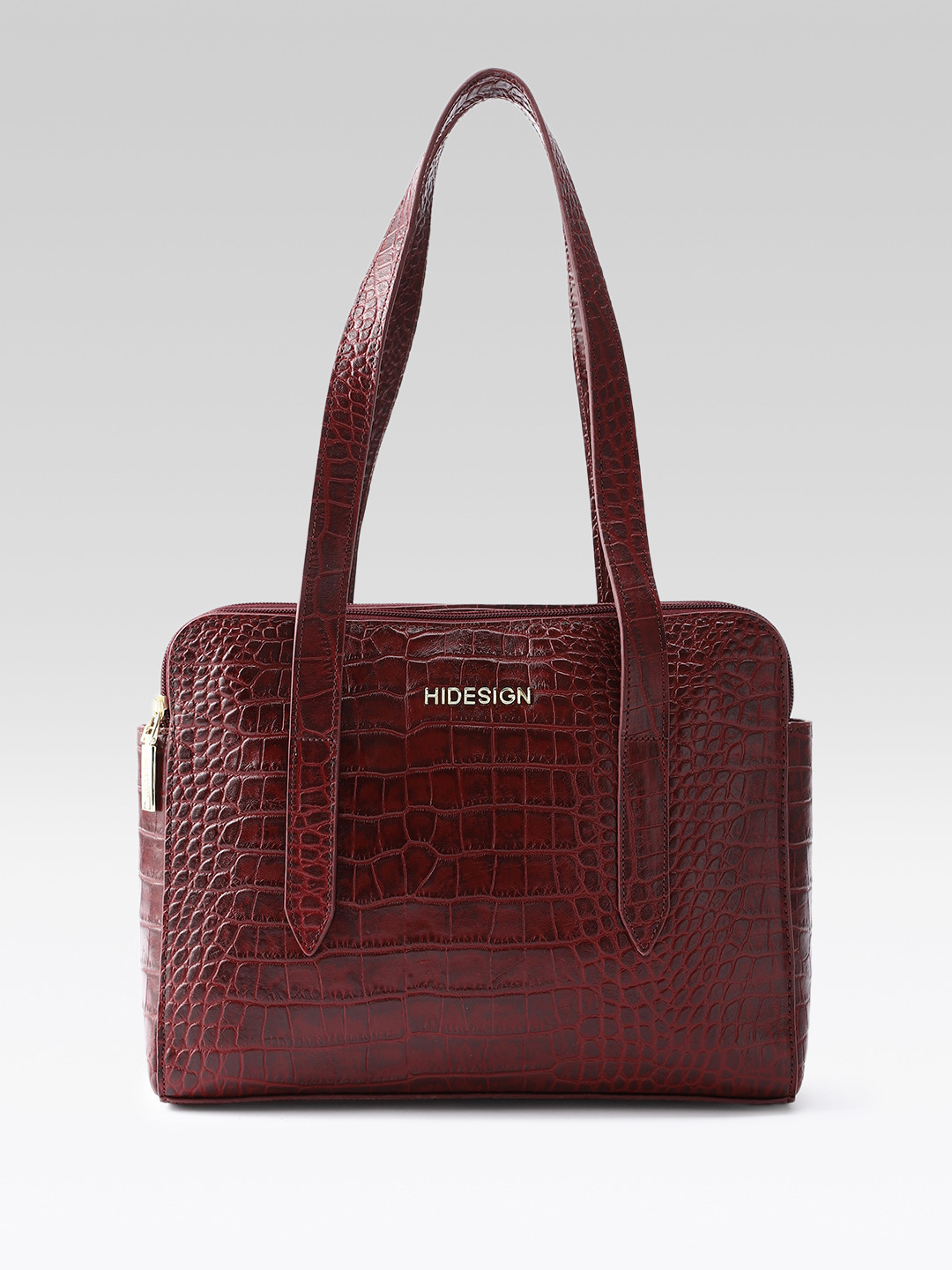 Hidesign ESMEE 01 Animal Textured Leather Structured Shoulder Bag