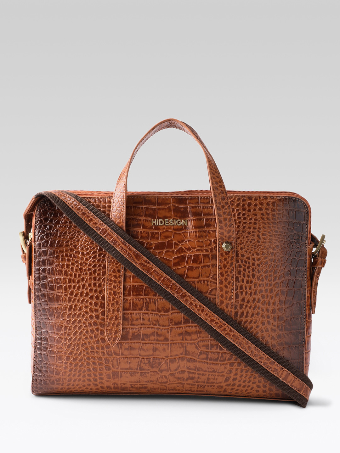 Hidesign Women ESMEE 03 Leather Animal Textured Laptop Bag