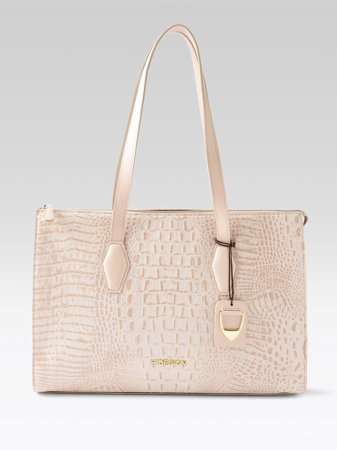 Hidesign CAMILLE Animal Textured Leather Oversized Shoulder Bag