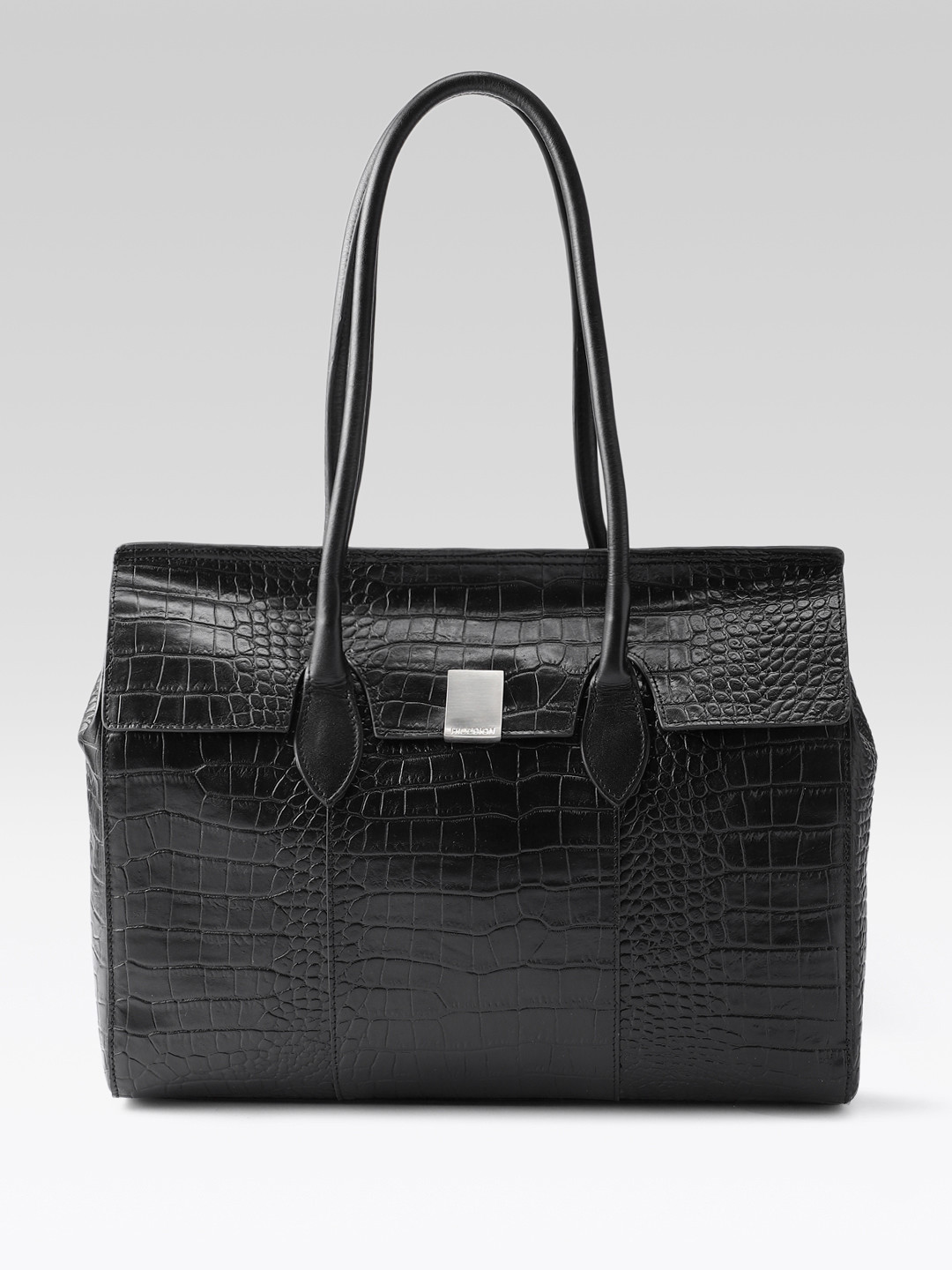 Hidesign ORIANE 02 Animal Textured Leather Structured Shoulder Bag